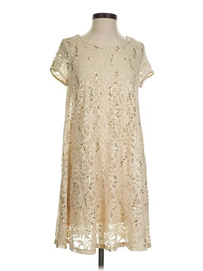 Pre-owned Altar'd State Cocktail Dress In Gold