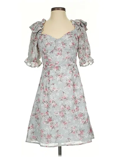 Pre-owned Altar'd State Cocktail Dress In Gray