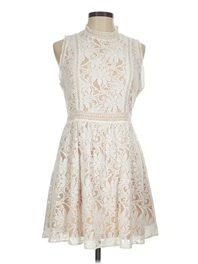 Pre-owned Altar'd State Cocktail Dress In Ivory