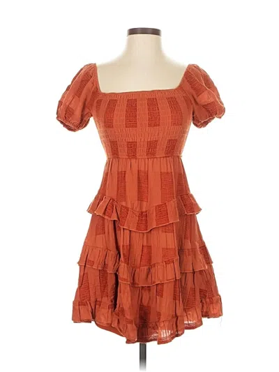 Pre-owned Altar'd State Cocktail Dress In Orange