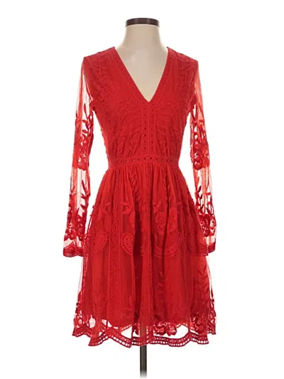 Pre-owned Altar'd State Cocktail Dress In Red