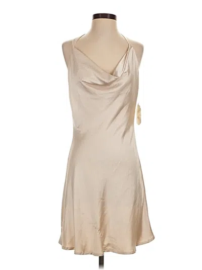 Pre-owned Altar'd State Cocktail Dress In Tan