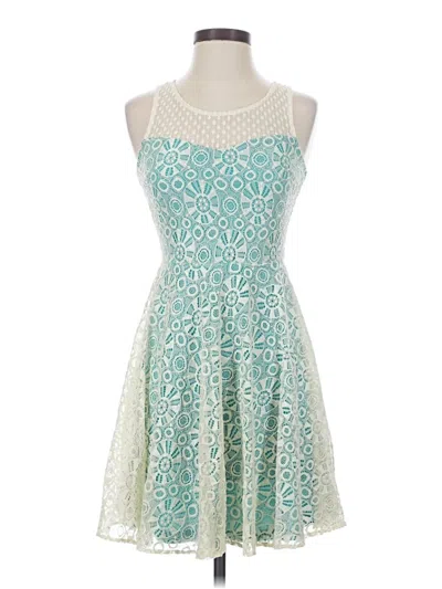 Pre-owned Altar'd State Cocktail Dress In Teal