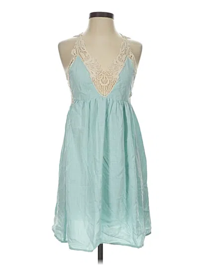 Pre-owned Altar'd State Cocktail Dress In Teal