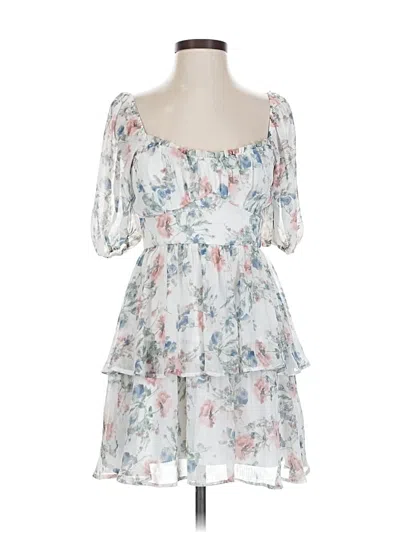 Pre-owned Altar'd State Cocktail Dress In White