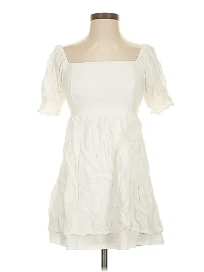 Pre-owned Altar'd State Cocktail Dress In White
