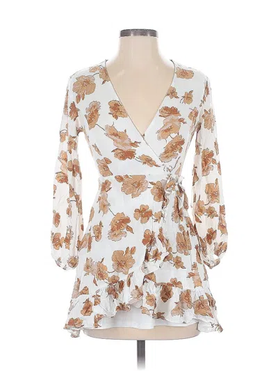 Pre-owned Altar'd State Cocktail Dress In White