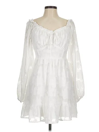 Pre-owned Altar'd State Cocktail Dress In White