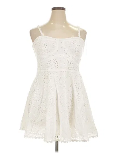 Pre-owned Altar'd State Cocktail Dress In White