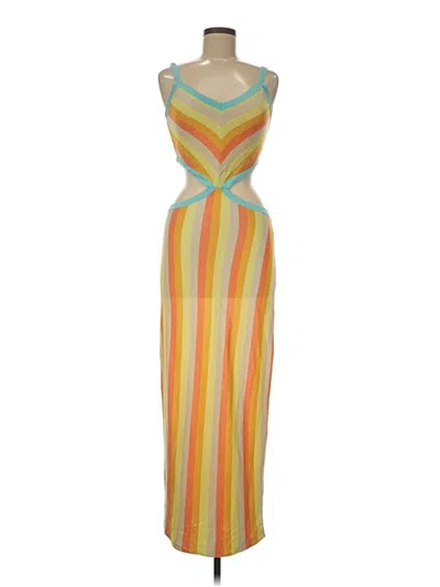 Pre-owned Altar'd State Cocktail Dress In Yellow