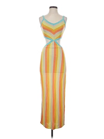 Pre-owned Altar'd State Cocktail Dress In Yellow