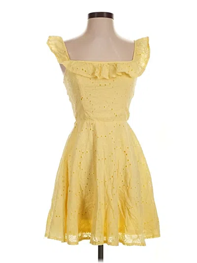 Pre-owned Altar'd State Cocktail Dress In Yellow