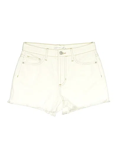 Pre-owned Altar'd State Denim Shorts In Ivory