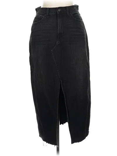 Pre-owned Altar'd State Denim Skirt In Black