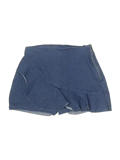 Pre-owned Altar'd State Denim Skirt In Blue