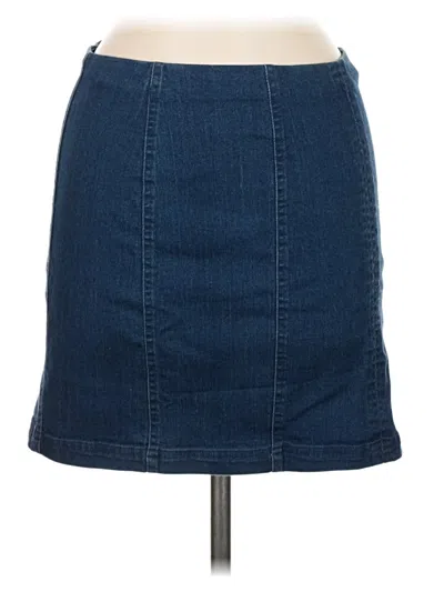 Altar'd State Denim Skirt In Blue