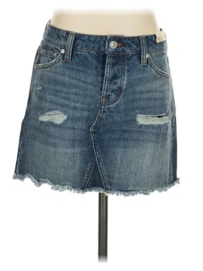 Altar'd State Denim Skirt In Blue