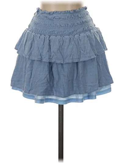 Pre-owned Altar'd State Denim Skirt In Blue