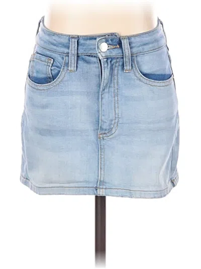 Pre-owned Altar'd State Denim Skirt In Blue