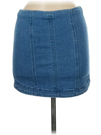 Pre-owned Altar'd State Denim Skirt In Blue