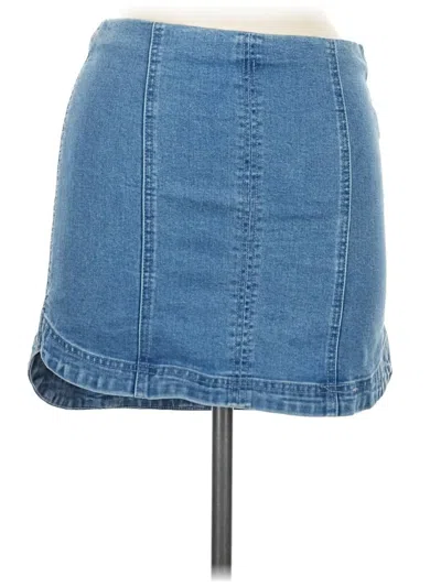 Pre-owned Altar'd State Denim Skirt In Blue