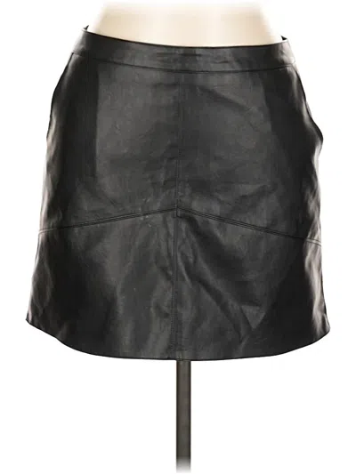 Pre-owned Altar'd State Faux Leather Skirt In Black