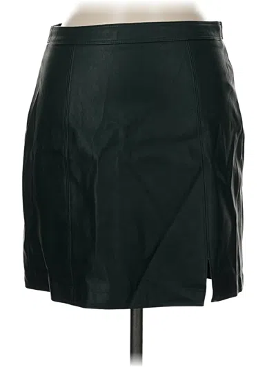 Pre-owned Altar'd State Faux Leather Skirt In Black