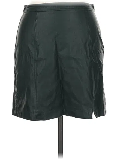 Pre-owned Altar'd State Faux Leather Skirt In Black