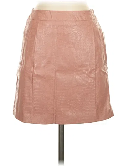 Altar'd State Faux Leather Skirt In Pink