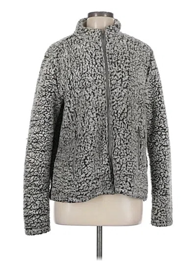 Pre-owned Altar'd State Fleece Jacket In Gray
