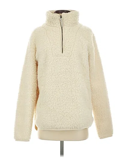 Pre-owned Altar'd State Fleece Jacket In Ivory