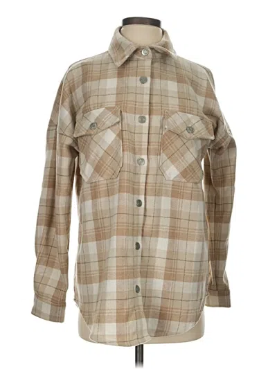 Pre-owned Altar'd State Fleece Jacket In Tan