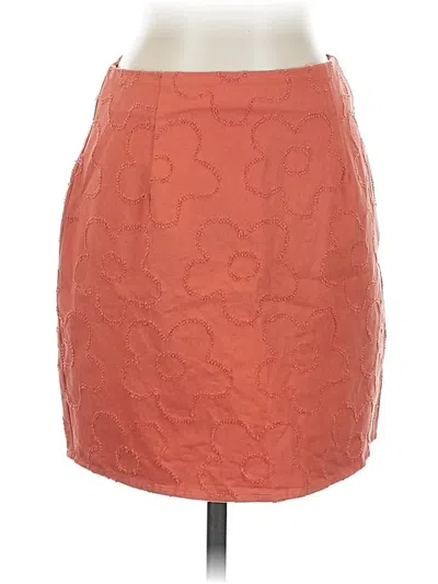 Pre-owned Altar'd State Formal Skirt In Orange