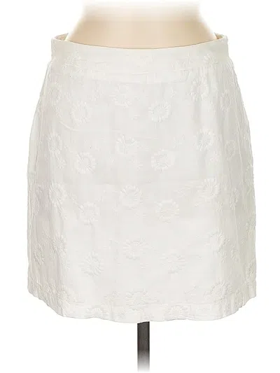 Pre-owned Altar'd State Formal Skirt In White