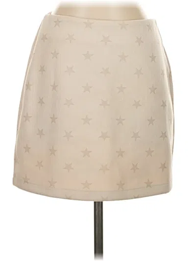 Pre-owned Altar'd State Formal Skirt In White