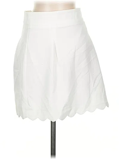 Pre-owned Altar'd State Formal Skirt In White