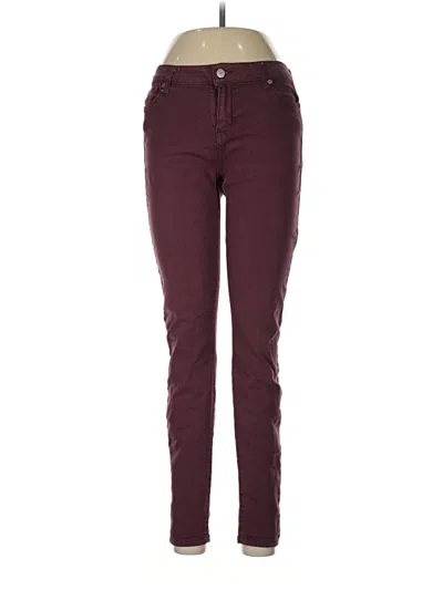 Pre-owned Altar'd State Jeans In Burgundy