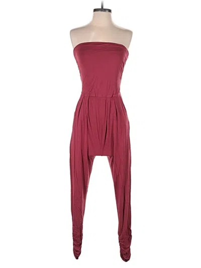 Pre-owned Altar'd State Jumpsuit In Burgundy