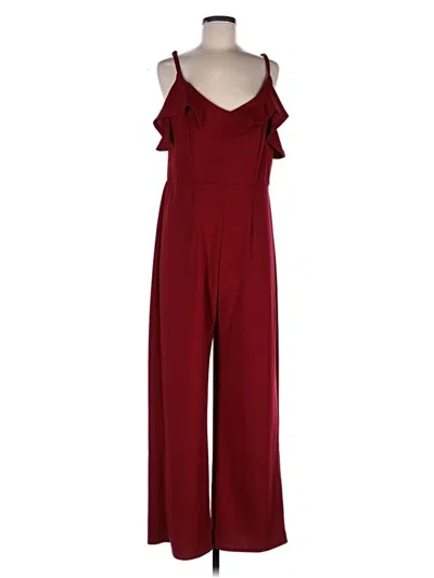 Pre-owned Altar'd State Jumpsuit In Burgundy