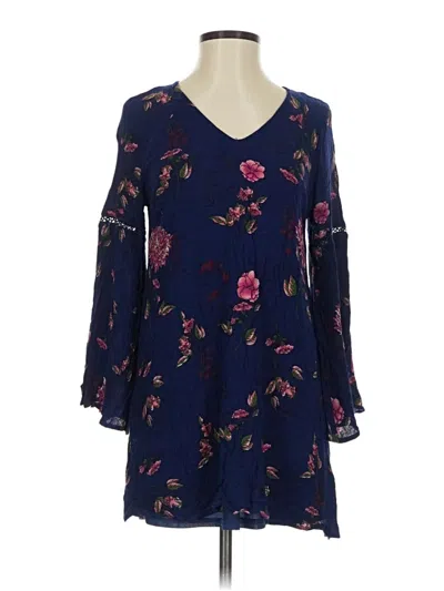 Pre-owned Altar'd State Kimono In Blue