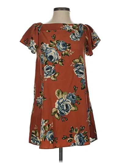 Pre-owned Altar'd State Kimono In Brown