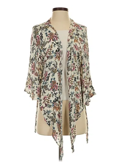 Pre-owned Altar'd State Kimono In Ivory