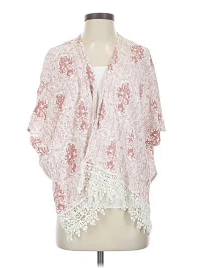 Pre-owned Altar'd State Kimono In Pink