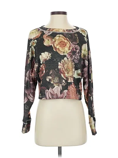 Pre-owned Altar'd State Long Sleeve Blouse In Black