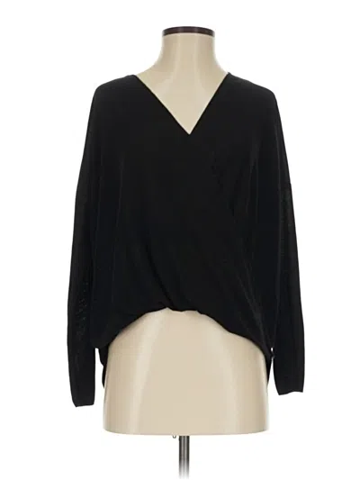 Pre-owned Altar'd State Long Sleeve Blouse In Black