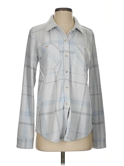 Pre-owned Altar'd State Long Sleeve Blouse In Gray