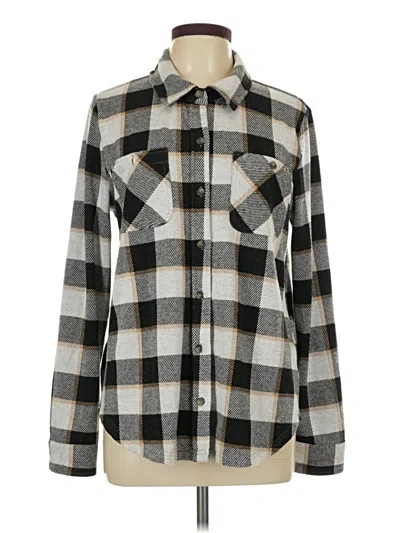 Pre-owned Altar'd State Long Sleeve Blouse In Gray