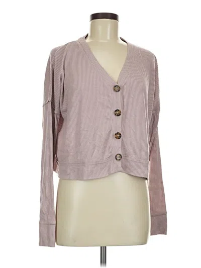 Pre-owned Altar'd State Long Sleeve Blouse In Gray