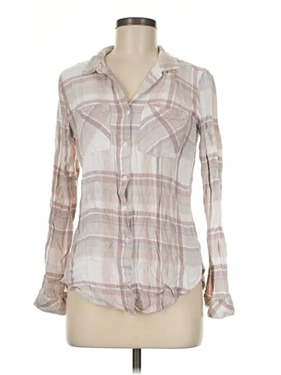 Pre-owned Altar'd State Long Sleeve Blouse In Ivory