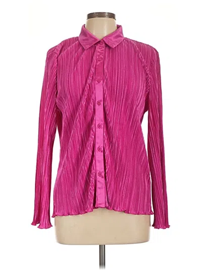 Pre-owned Altar'd State Long Sleeve Blouse In Pink